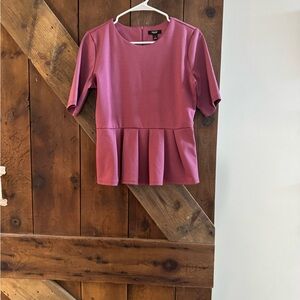 Simply Vera Vera Wang Mauve Pleated Blouse
